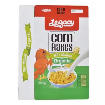 Popular Corn Flakes Custom Logo Printed Packaging Food Cardboard Paper Box