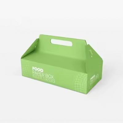 White Kraft Paper Box Paper Cardboard Biodegradable Dessert Box