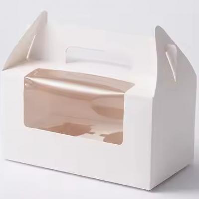 Customized Cupcake Gable Box with Window and Handle