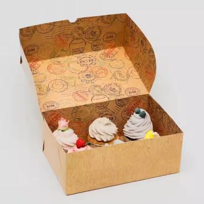 Cardboard Packaging Gift Box for Bakery Donuts Cookie Boxes with Window for Paper Gift 